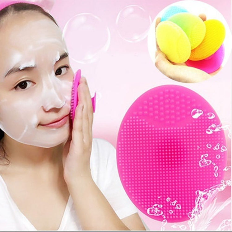 10 PCS Cleaning Pad Wash Face Facial Exfoliating Brush SPA Skin Scrub Cleanser Tool