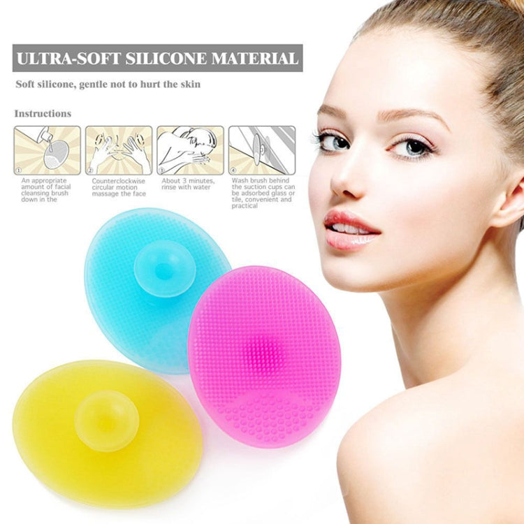 10 PCS Cleaning Pad Wash Face Facial Exfoliating Brush SPA Skin Scrub Cleanser Tool