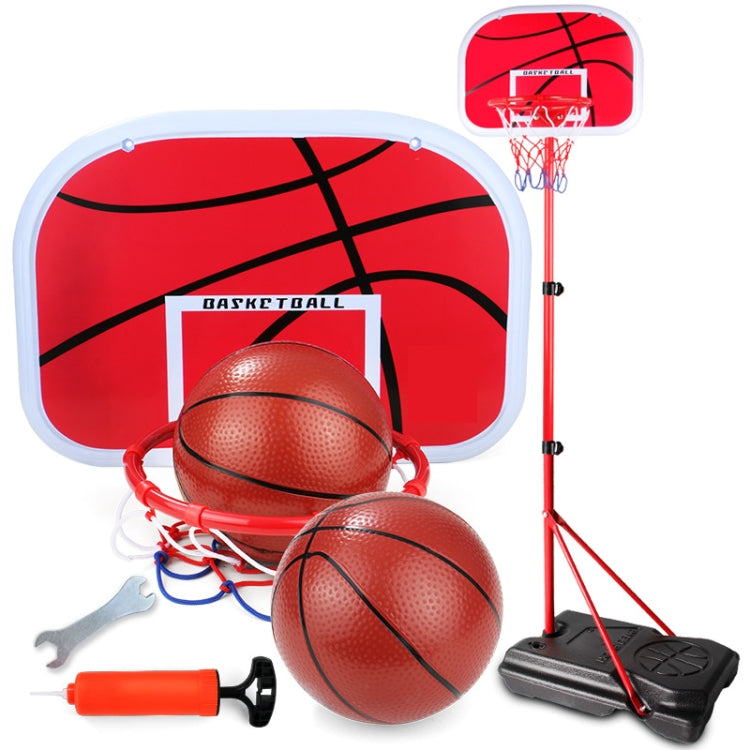 Children Outdoor Home Sports Basketball Stand Liftable Shooting Frame With 2 Basketballs & Pump & Wrench(1.7m Pole)