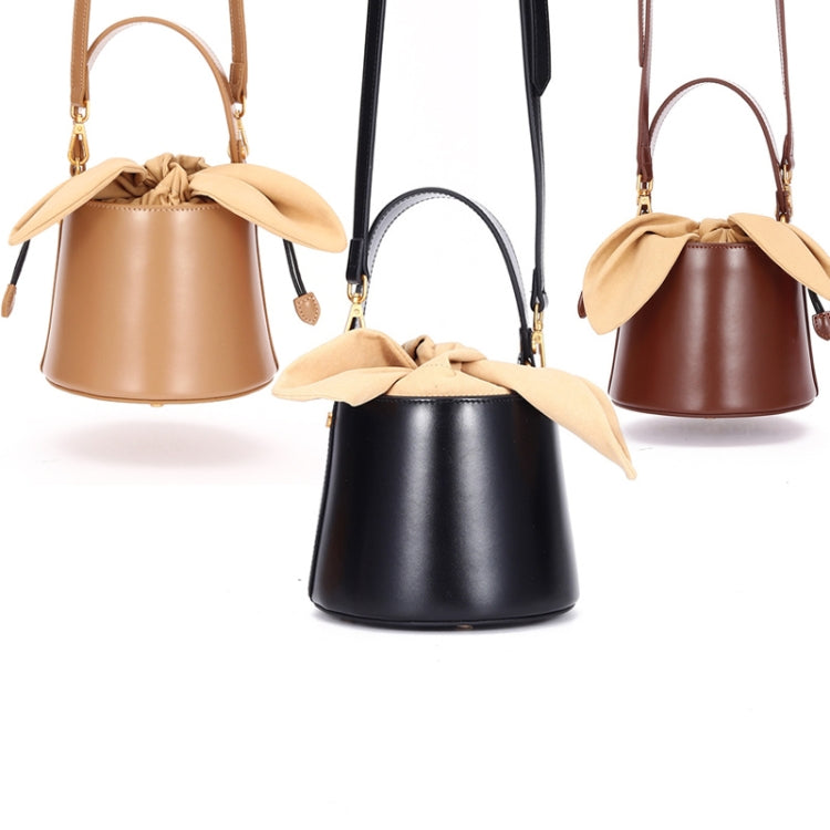 L9009 Bucket Bag Bow Knot Shoulder Messenger Lady Bag