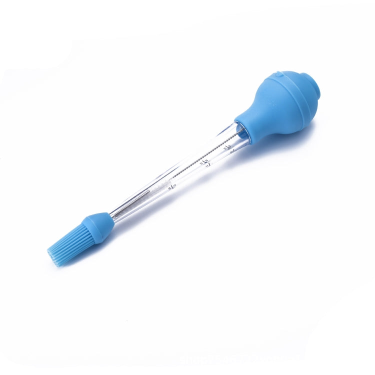 Silicone Turkey Seasoning Pump Barbecue Tool Dripping Seasoning Tube With Cleaning Brush