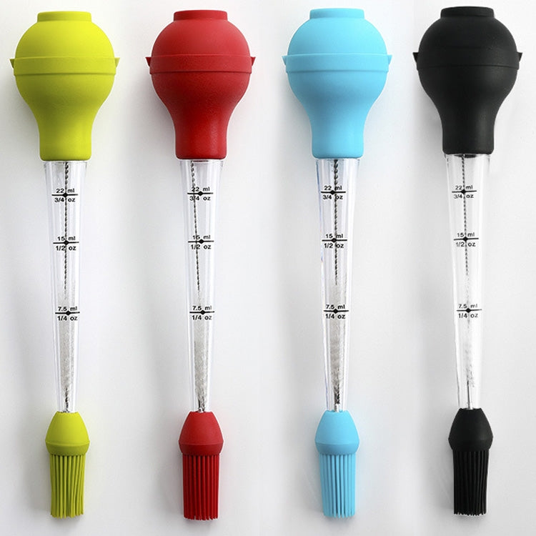 Silicone Turkey Seasoning Pump Barbecue Tool Dripping Seasoning Tube With Cleaning Brush