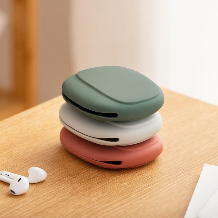 2 PCS Earphone Protection Silicone Storage Box Portable Mobile Phone Data Cable Organizer