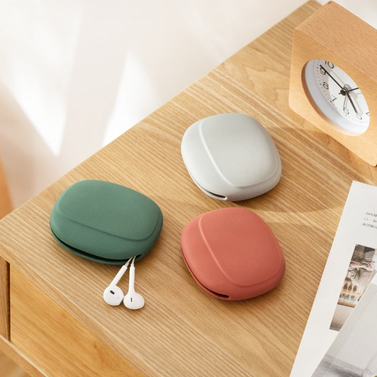 2 PCS Earphone Protection Silicone Storage Box Portable Mobile Phone Data Cable Organizer