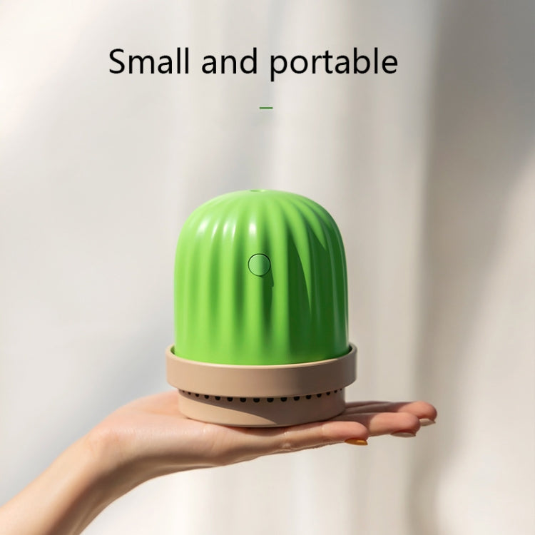 ABT-203 Home Office Desktop Aromatherapy Mini Cactus Humidifier, Colour: White  Rechargeable