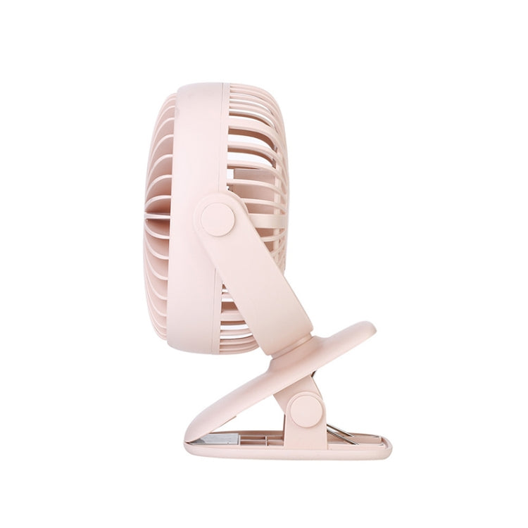 AGQ-2816 Multifunctional Desktop Mini USB Clip Fan Rotating Square Box LED Night Light(Green)