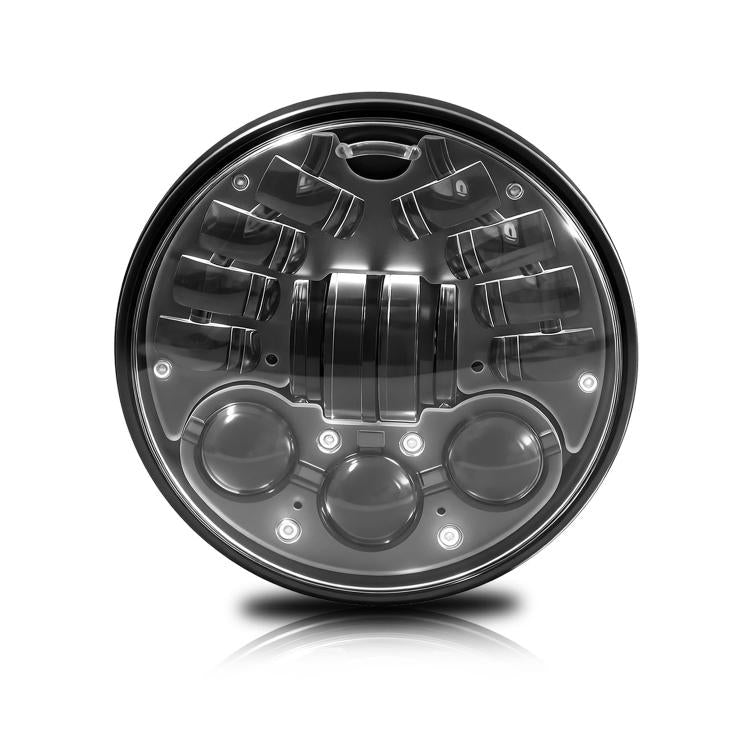 5.75-inch Aluminum Housing Matrix Angel Eye Motorcycle Headlight - H4