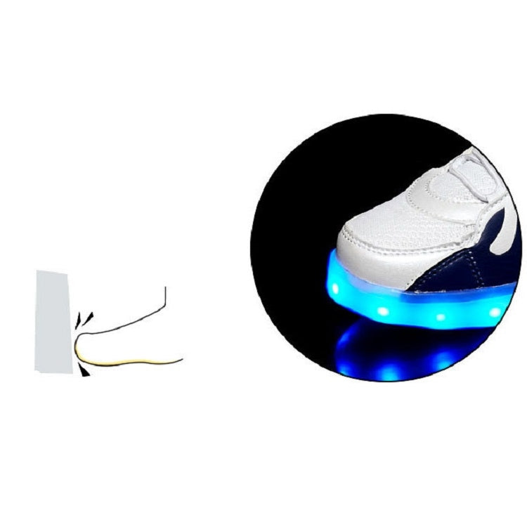 Flashing Shoes USB Charging High-Top Flame Shoes For Children, Size: 30