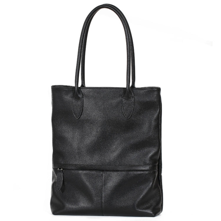 L9099-1 Large Capacity Women Bag One-Shoulder Portable Shopping Bag(Classic Black)