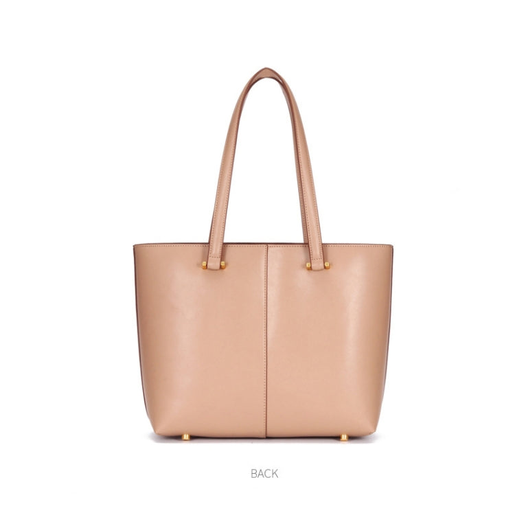L9042 Crossbody Single Shoulder Female Bag Large Capacity Laptop Bag All-Match Tote Bag(Apricot)