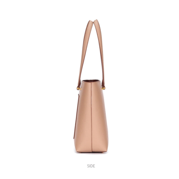 L9042 Crossbody Single Shoulder Female Bag Large Capacity Laptop Bag All-Match Tote Bag(Apricot)