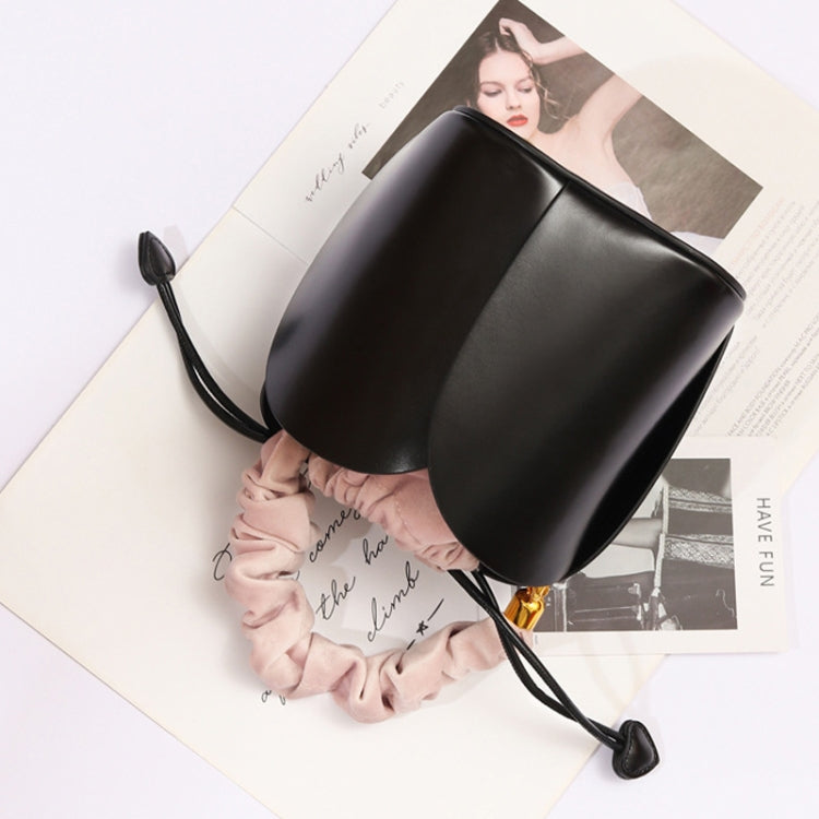 L2071 Mini Petal Portable Bucket Bag Messenger Shoulder Women Bag(Black)