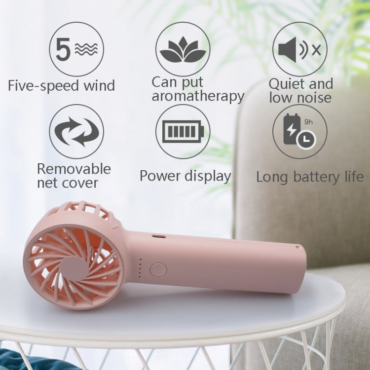 M2 Hand-Held Aromatherapy Fan 5 Gear High Wind Power