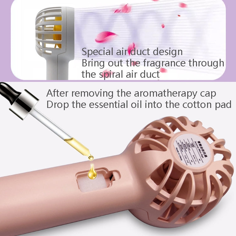 M2 Hand-Held Aromatherapy Fan 5 Gear High Wind Power