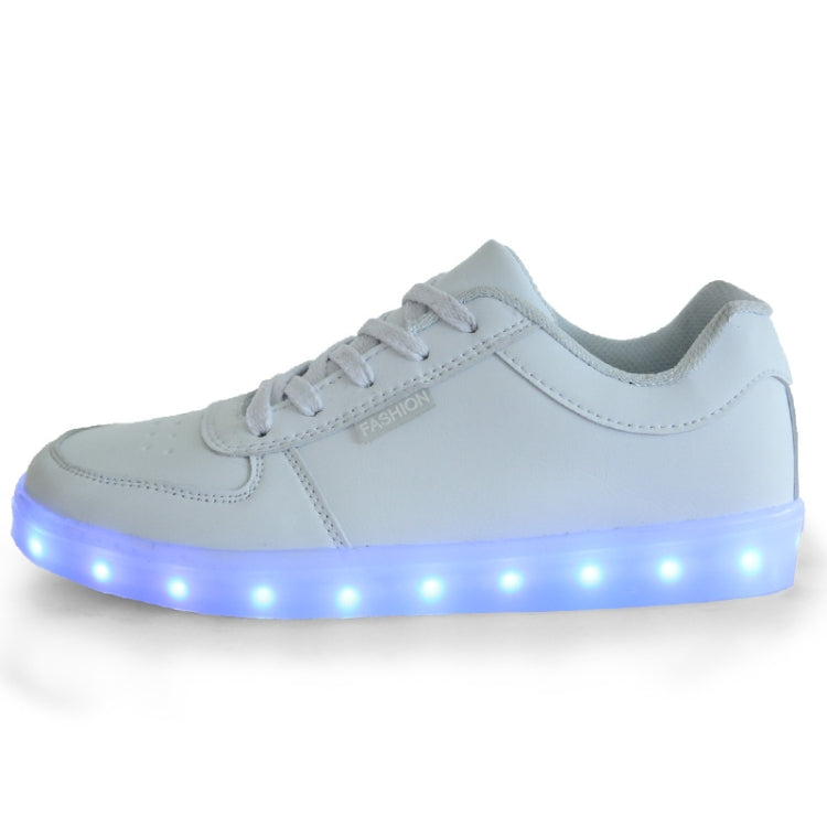 Children Luminous Low-Cut Shoes USB Charging LED Luminous Shoes, Size: 34