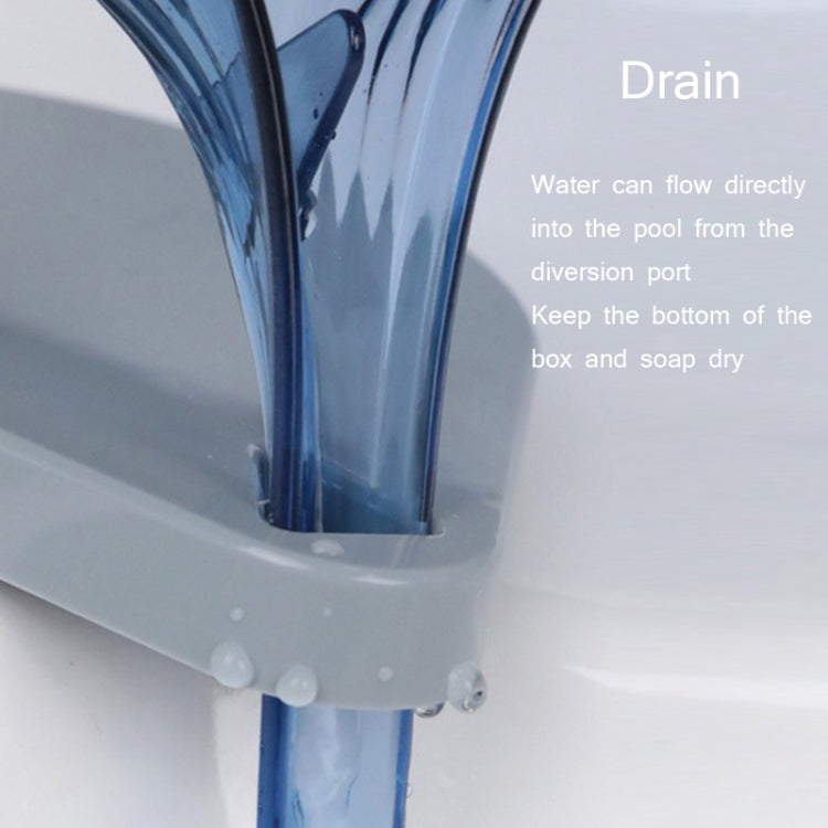 3 PCS / Set Bathroom Double-Layer Drain Soap Dish Wall-Mounted Suction Cup Rack