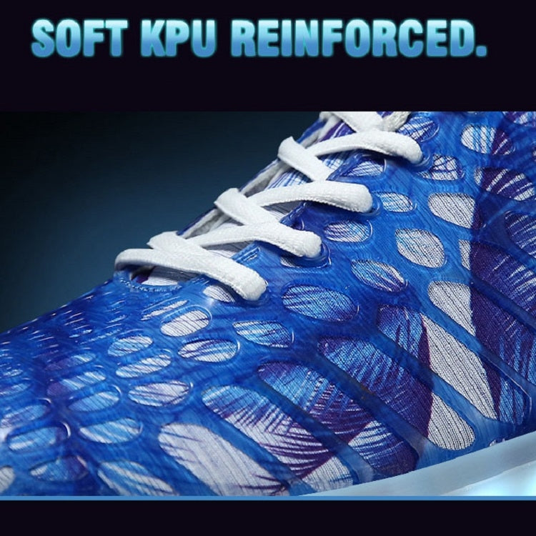 LED Colorful Light Shoes USB Charging Mesh Luminous Shoes, Size: 35