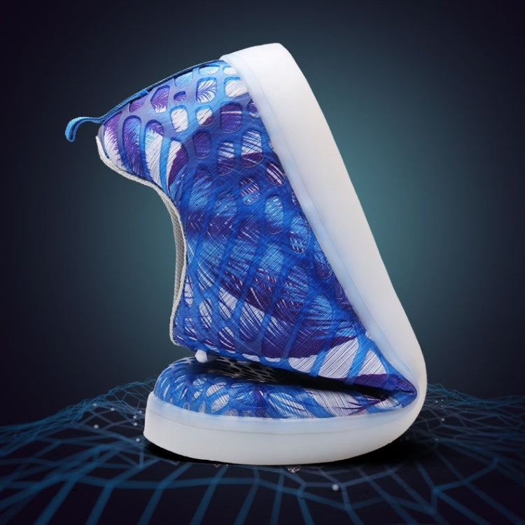 LED Colorful Light Shoes USB Charging Mesh Luminous Shoes, Size: 37
