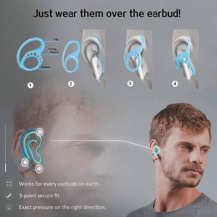 5 Pairs Earphone Fixing Protective Cover Is Anti-Drop Earphone Holder For AirPods