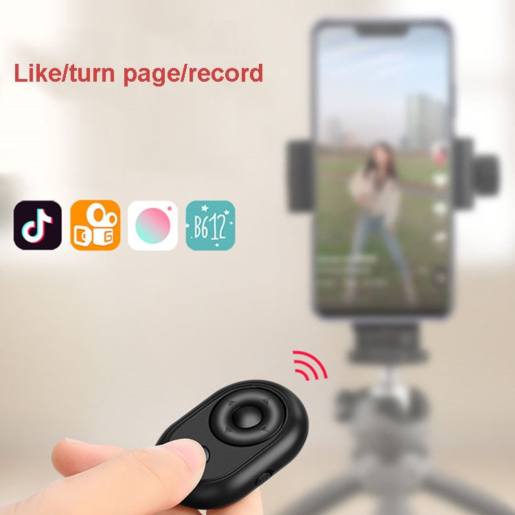 3 PCS Mini Bluetooth Remote Control Live Streaming Likes Video Recording Novel Page Flip Remote Control Selfie, Random Color Delivery
