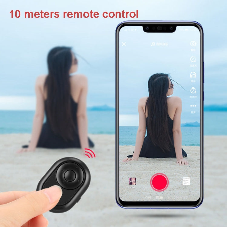 3 PCS Mini Bluetooth Remote Control Live Streaming Likes Video Recording Novel Page Flip Remote Control Selfie, Random Color Delivery
