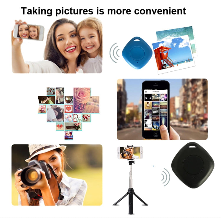 3 PCS Bluetooth Remote Control Diamond-Shaped Selfie Mobile Phone Camera Remote Control