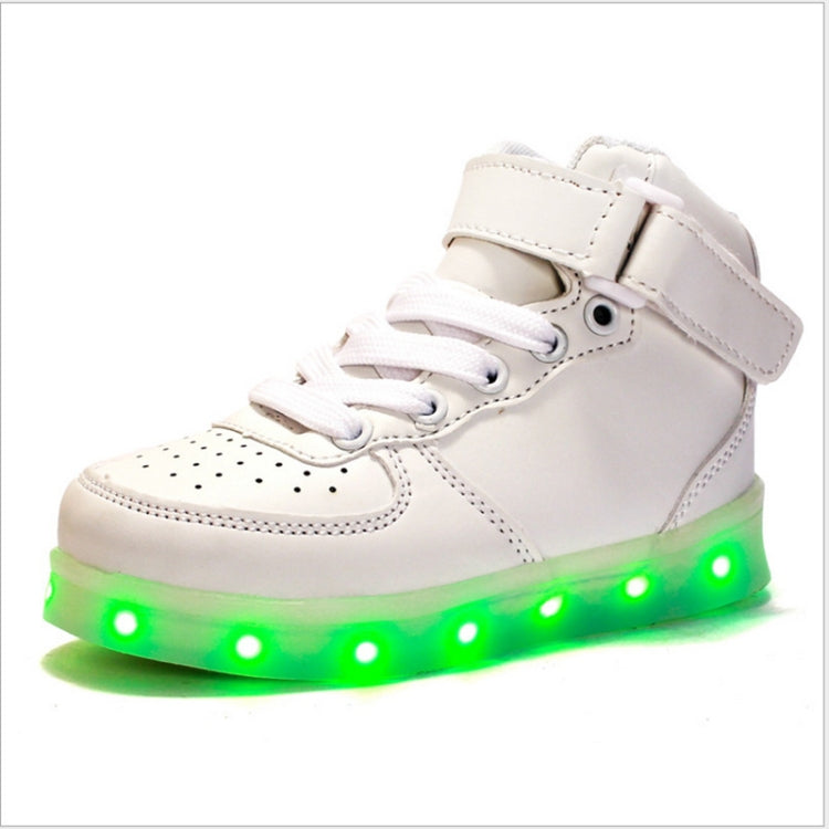 Children LED Luminous Shoes Rechargeable Sports Shoes, Size: 30