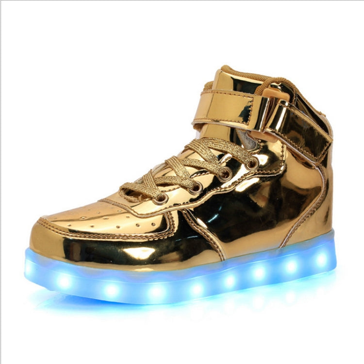 Children LED Luminous Shoes Rechargeable Sports Shoes, Size: 34