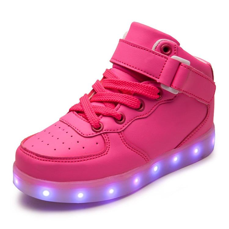Children LED Luminous Shoes Rechargeable Sports Shoes, Size: 37