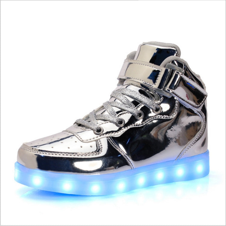Children LED Luminous Shoes Rechargeable Sports Shoes, Size: 37