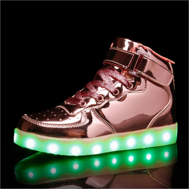 Children LED Luminous Shoes Rechargeable Sports Shoes, Size: 37