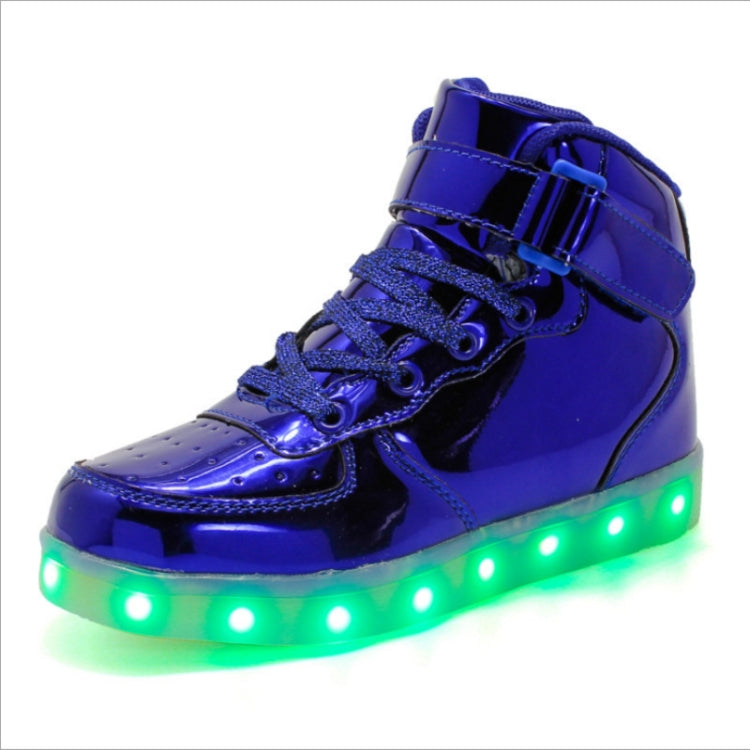 Children LED Luminous Shoes Rechargeable Sports Shoes, Size: 37