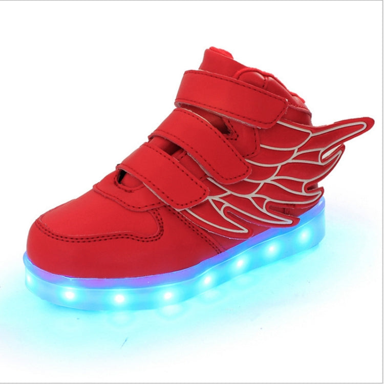 Children Colorful Light Shoes LED Charging Luminous Shoes, Size: 34