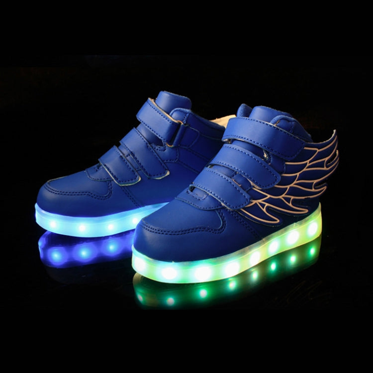Children Colorful Light Shoes LED Charging Luminous Shoes, Size: 34