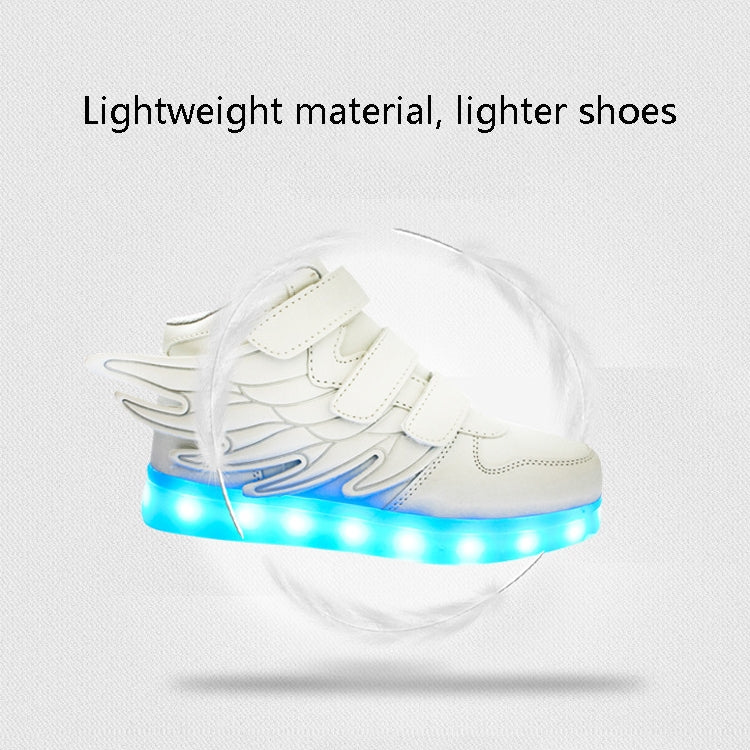 Children Colorful Light Shoes LED Charging Luminous Shoes, Size: 35