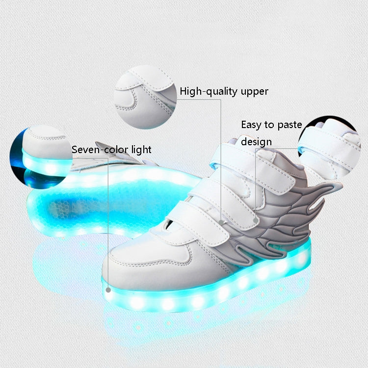 Children Colorful Light Shoes LED Charging Luminous Shoes, Size: 35