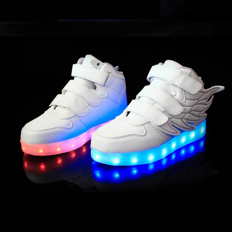 Children Colorful Light Shoes LED Charging Luminous Shoes, Size: 36