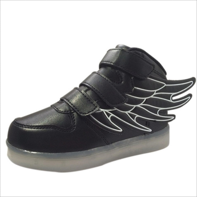 Children Colorful Light Shoes LED Charging Luminous Shoes, Size: 37