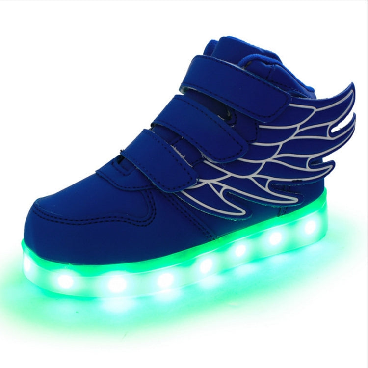 Children Colorful Light Shoes LED Charging Luminous Shoes, Size: 37