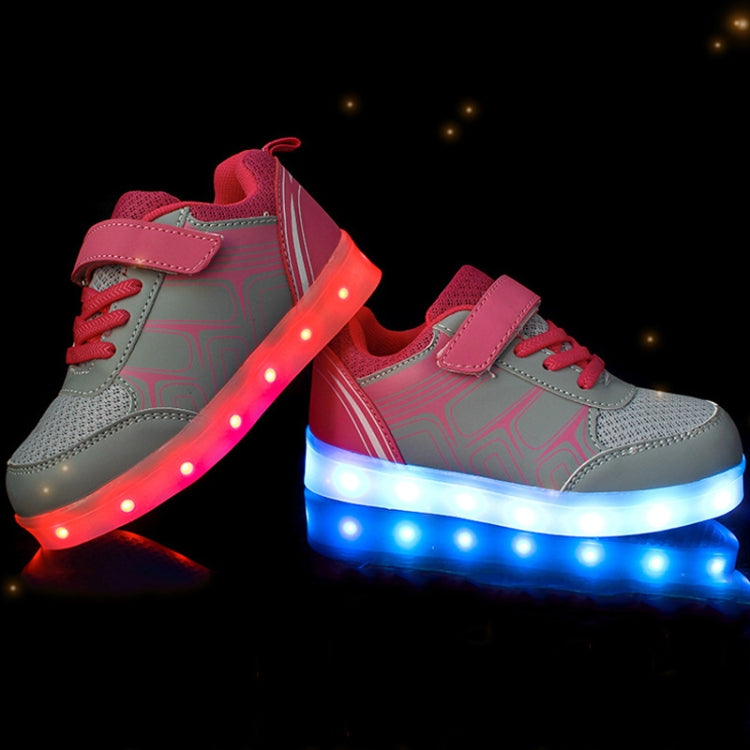 Summer Children'S LED Luminous Shoes USB Rechargeable Lights Shoes, Size: 31