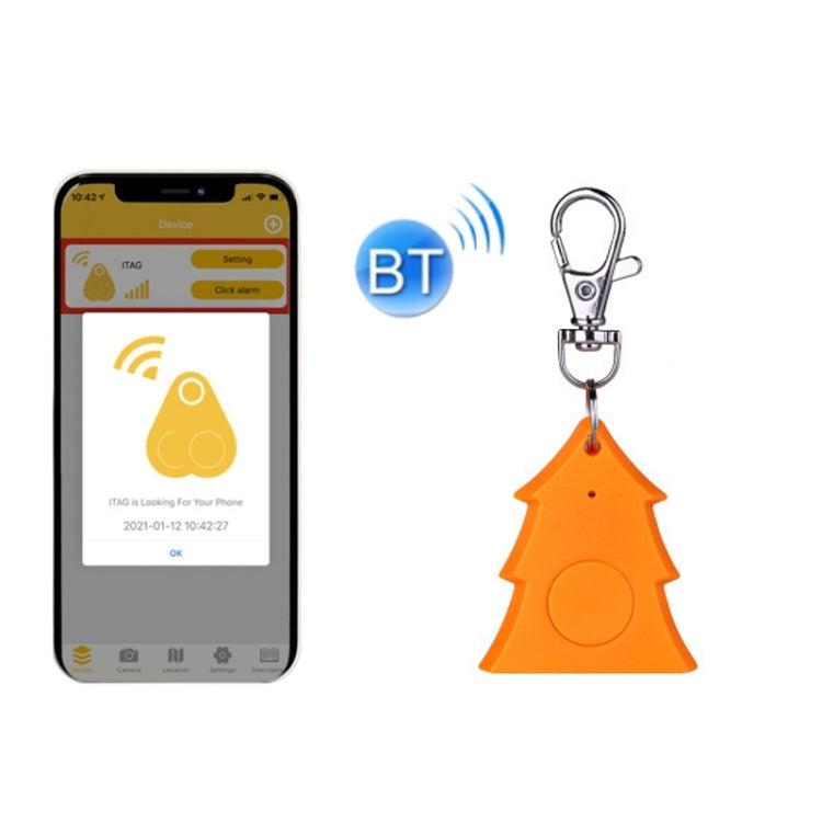 3 PCS Christmas Shape Bluetooth Anti-Lost Device Mobile Phone Bluetooth Two-Way Alarm Keychain Tracking Locator