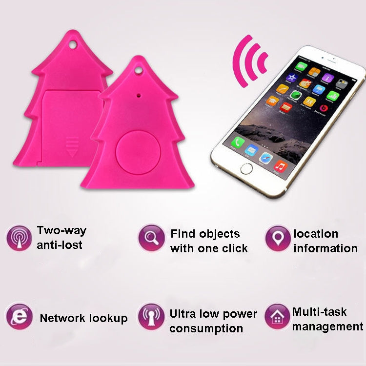 3 PCS Christmas Shape Bluetooth Anti-Lost Device Mobile Phone Bluetooth Two-Way Alarm Keychain Tracking Locator