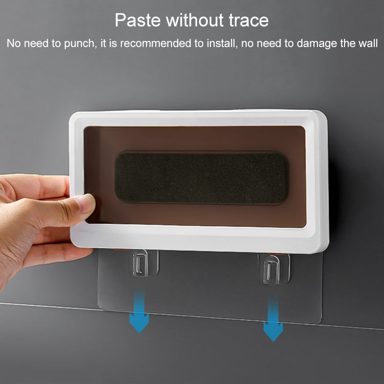 Bathroom Waterproof Mobile Phone Holder Wall Hanging Free Punch Toilet Bath Storage Rack