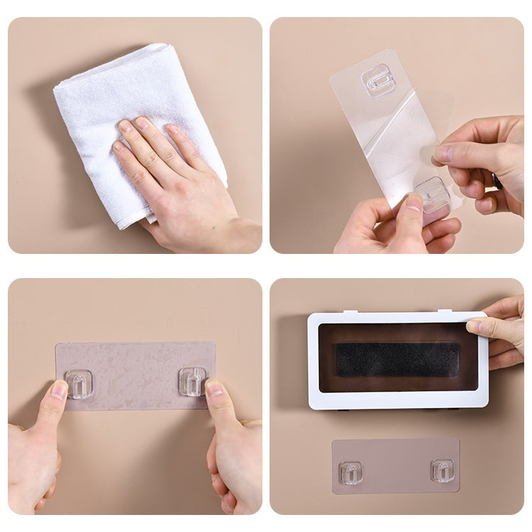 Bathroom Waterproof Mobile Phone Holder Wall Hanging Free Punch Toilet Bath Storage Rack