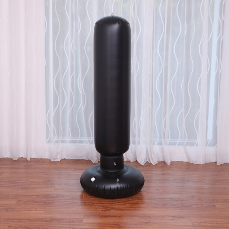 Adult Children Solid Color PVC Inflatable Punching Bag Vertical Boxing Column Tumbler Inflatable Punching Bag, Height: 1.55m