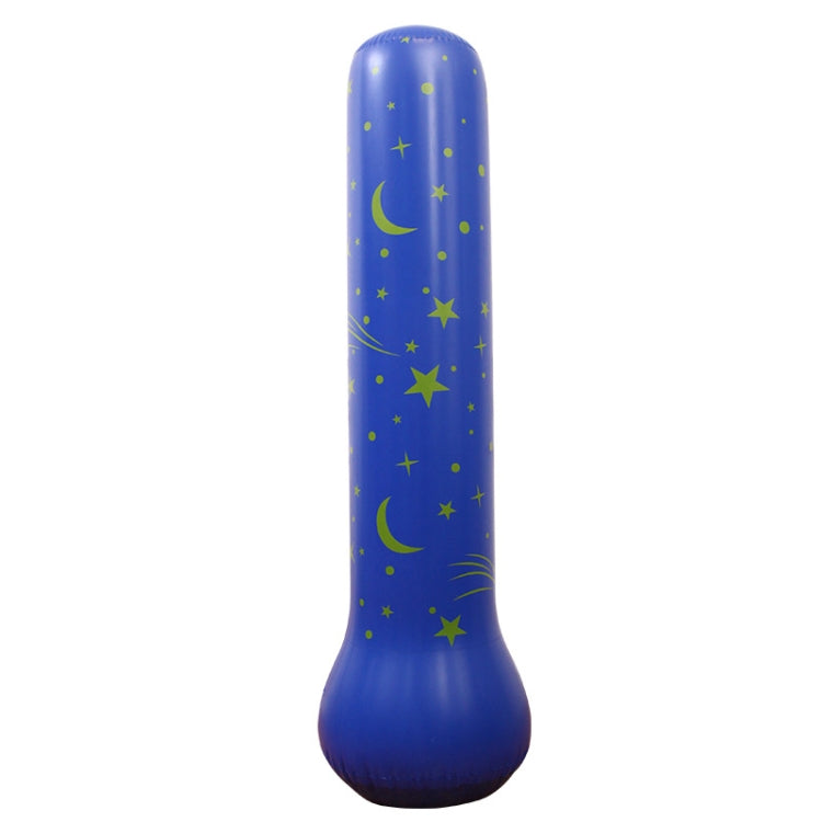 Moon and Stars Pattern Children Inflatable Tumbler Vertical Boxing Column Inflatable Punching Bag Sandbag, Height: 1.6m
