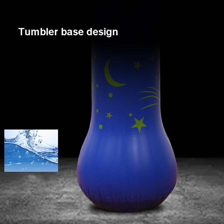 Moon and Stars Pattern Children Inflatable Tumbler Vertical Boxing Column Inflatable Punching Bag Sandbag, Height: 1.6m