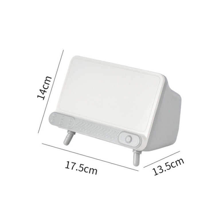 2 PCS Desktop TV Tissue Box Multifunctional Mobile Phone Holder Drawer Box Bedroom Dormitory Storage Box