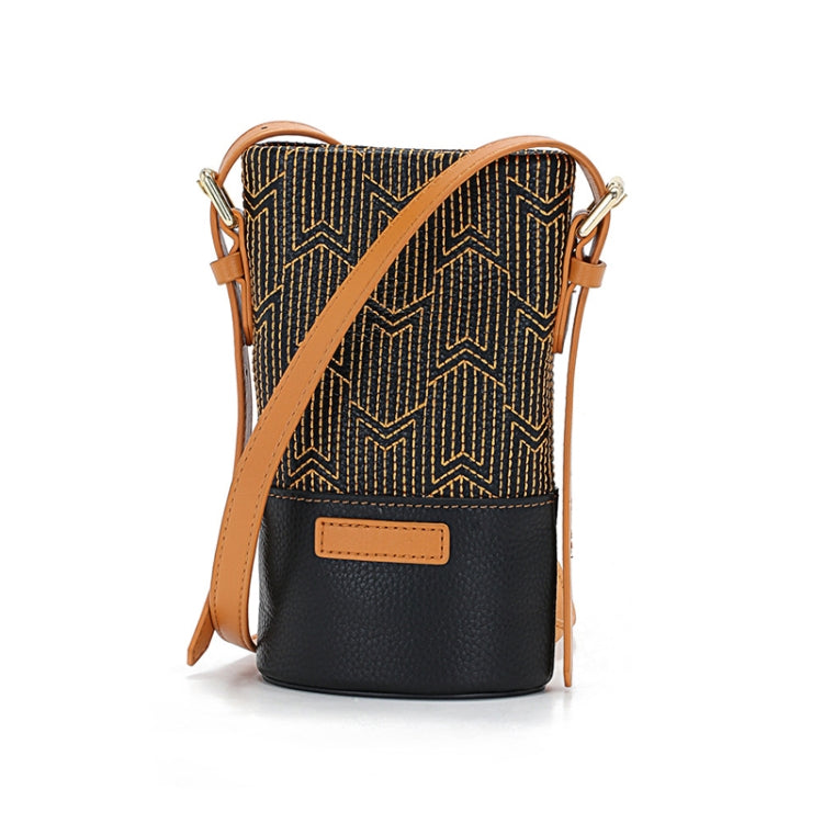 L2032 Mini Phone Bag Retro Single Shoulder Female Bag(Brown)