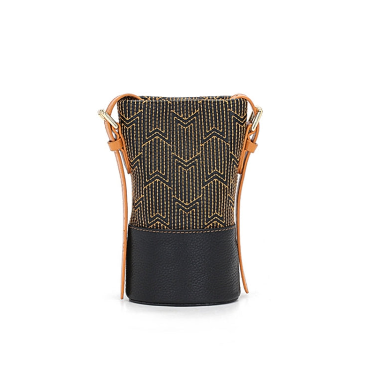 L2032 Mini Phone Bag Retro Single Shoulder Female Bag(Brown)